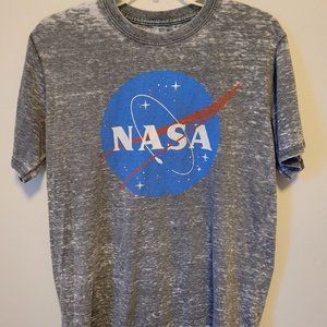 NASA Short Sleeve Graphic T-Shirt Soot Black